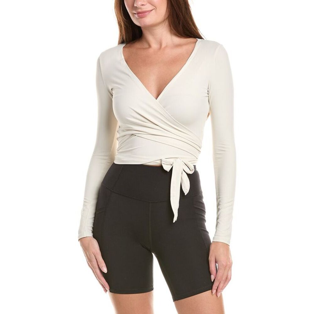Marion Womens  Wrap Top, White